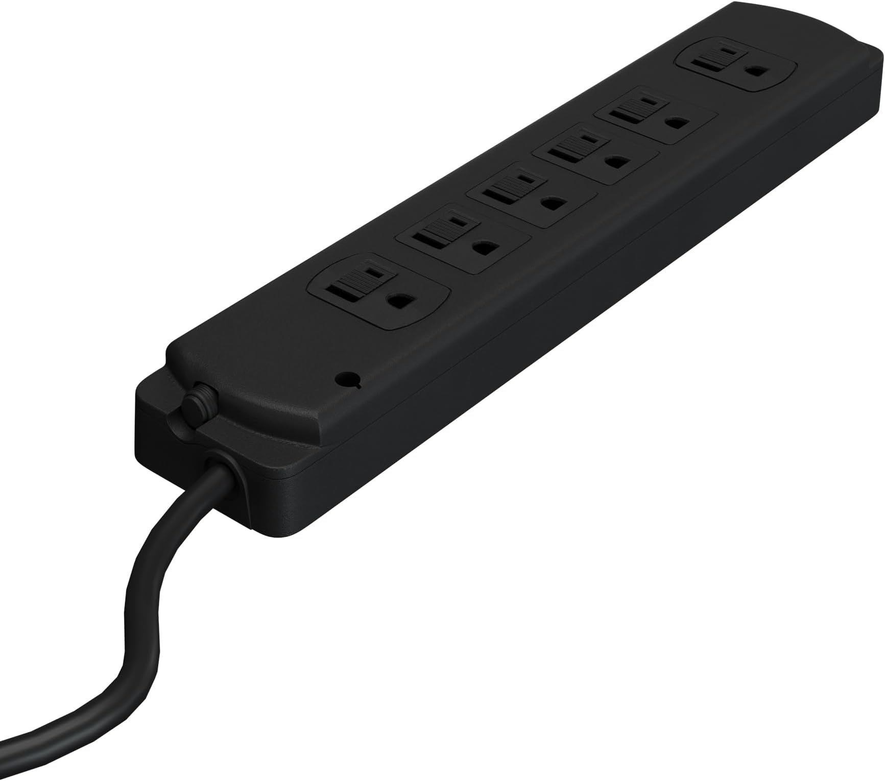 Vari Power Strip (10 Foot) - Black Extension Cord with Multiple Outlets & Power Surge Protection - Outlet Extender with 6 Plug in Points - Office Desk Accessories