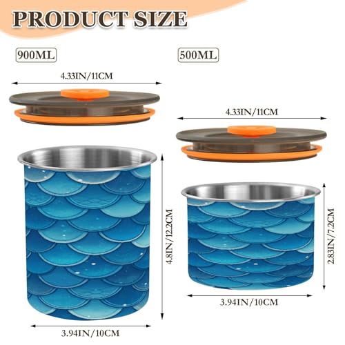 Envase de café de acero inoxidable 17oz con tapa hermética miniatura 2