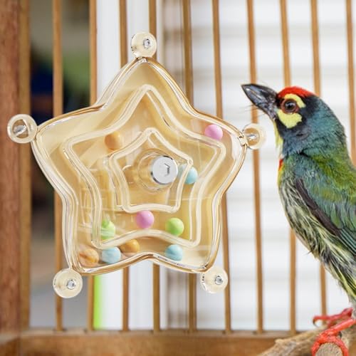 Rotationsspielzeug mit Vogelrad, drehbares Spielzeug für Vögel, Spielzeug für Papageien, sicheres Haustierzubehör für Aras, Hunde, Hunde, Conure Cocka