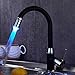 3 Color LED Light ChangingTemperature Sensor, Shower Stream Water Faucet Tap, for Kitchen Bathroom (23.5mm/0.925in)