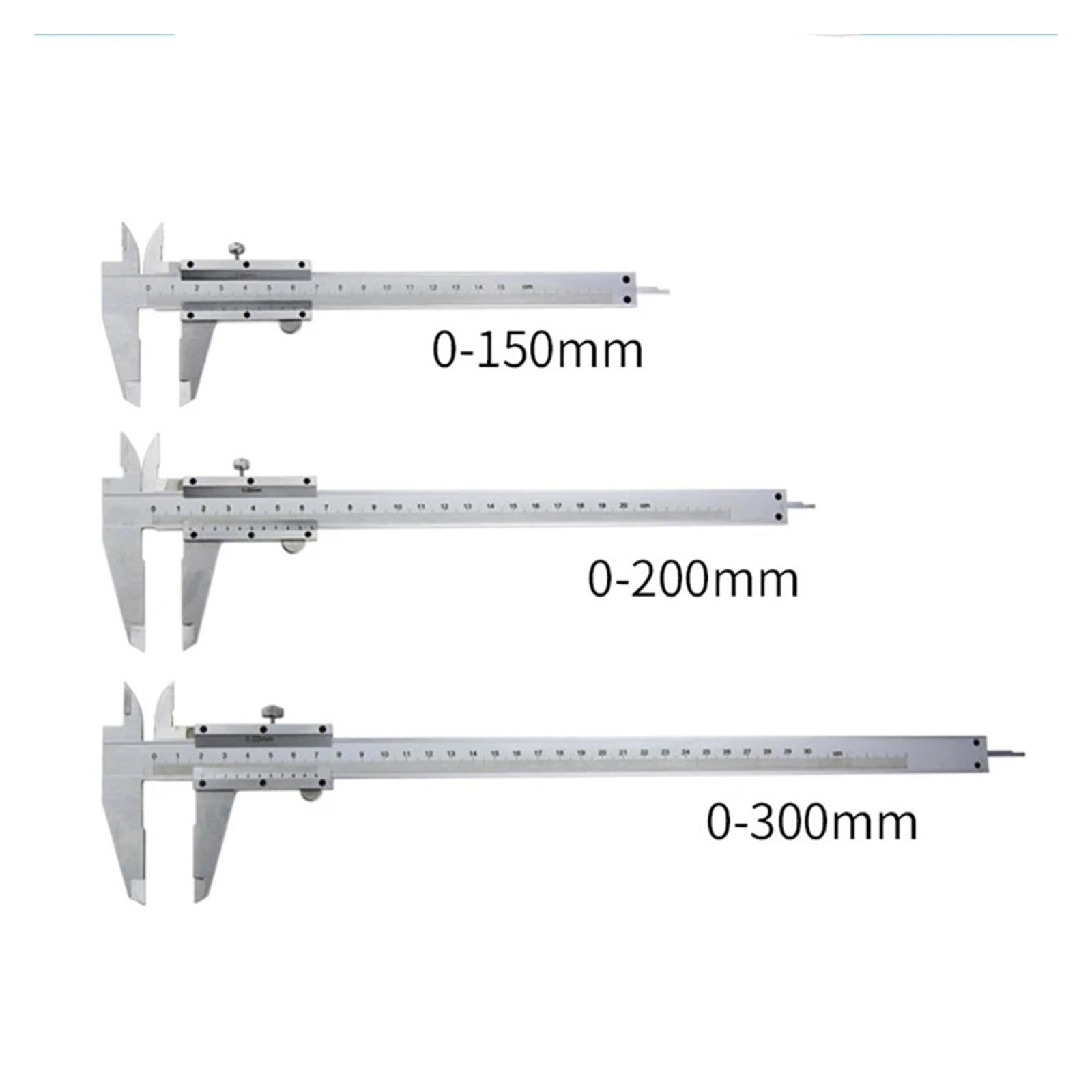 0-150 0-200 300 mm 0,02 mm suwmiarka ze stali nierdzewnej przemysłowy pomiar metryczny(0-200 mm)