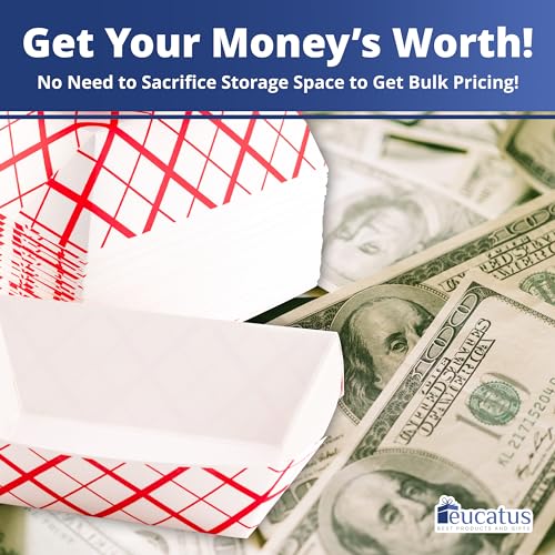 image for EUCATUS BEST PRODUCTS & GIFTS Heavy Duty, Greaseproof 1 Lb Paper Food 