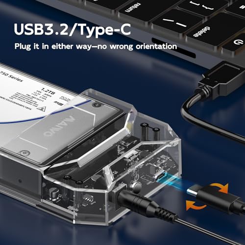 Adaptador U.2 NVME USB 3.2 sin herramientas para leer discos internos sin abrir PC 3
