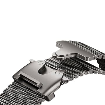 Pulseira de malha milanesa compatível com Apple Watch Ultra 2/Ultra de 49 mm, 46 mm, 45 mm e 44 mm, para Apple Watch SE séries 10/9/8/7/6/5/4