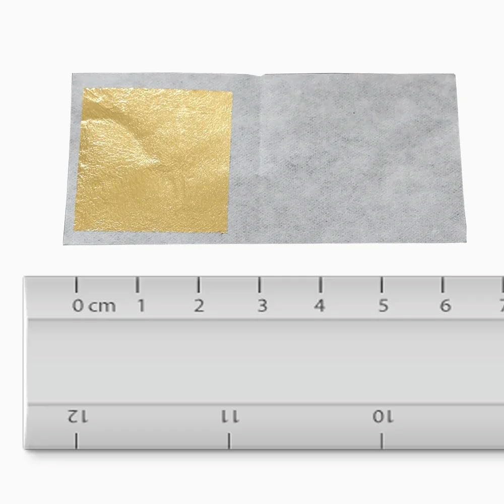 10 Hojas de Pan de Oro de 24 Quilates, lámina de Oro auténtico, decoración artística, Cuidado de la Piel, Dorado, Artes y Manualidades, Papel, hojuelas de Pan de Oro