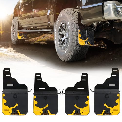 Image of Trumgeta 4PCS Upgraded Truck Mud Flaps Fit for Ram 1500 2009-2018 /2010-2018 Ram 2500 3500 Without OEM Fender Flares Adjustable Splash Guards Mudflaps for Pickup Trucks