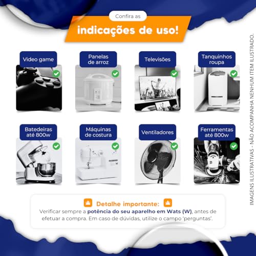 Transformador 1500VA Bivolt Conversor de Voltagem Energia Trafo Tanquinho Gamer TV Ventilador Ferram