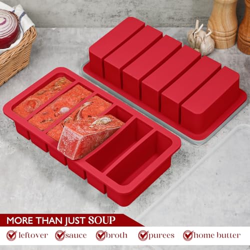 Cubeteras de Silicona para Congelador con Tapa, Set de 2 miniatura 6