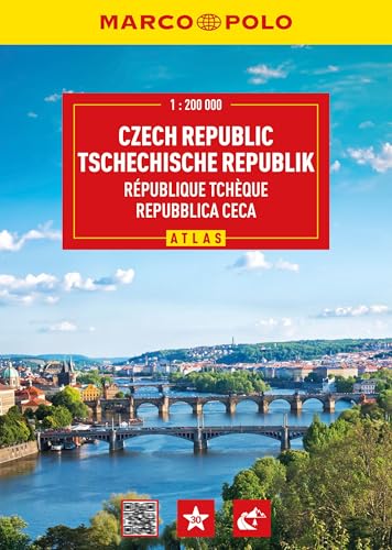 MARCO POLO Reiseatlas Tschechische Republik 1:200.000: Straßenatlas und Autoatlas mit Slowakische Republik 1:800.000 und Europa 1:4,5 Mio.