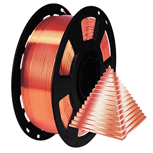 Image of Silk Shiny Metallic Copper PLA Filament, 1kg 2.2lbs 1.75mm 3D Printing Material, Widely Support for FDM 3D Printer, Easy to 3D Print by BBLIFE