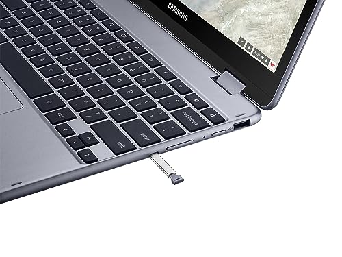 Image of Samsung Chromebook Plus V2 360 2-in-1 Laptop w /Dual Webcam (12.2 inch FHD+ Touchscreen, Intel Celeron 3965Y, 4GB RAM, 64GB eMMC + 256GB SD Card, Stylus Pen, Wireless Mouse), Students, Home, Chrome OS