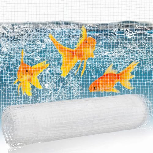 Clear Mesh Fish Tank Lid Aquarium Fish Tank Net Screen Cover Clear Plastic Fishs Net Aquarium meshs lid for Aquariums Lids Fishs Tanks Covering Aquariums Top Cover(4 x 5 feet)
