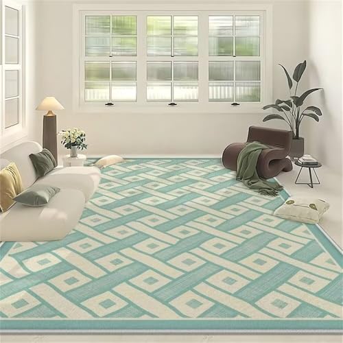 Tapis de salon bleu confortable pour réchauffer une chambre d'ado