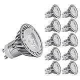 LE® 4W Dimmable MR16 GU10 LED Bulbs, 35W Halogen Bulbs Equivalent, 210lm, 45° Beam Angle, Warm White, 3000K, Recessed Lighting, Track Lighting, Spotlight, LED Light Bulbs, Pack of 10 Units