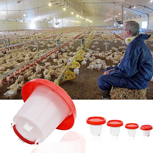 2.5L Küken Feeder Waterer Auto Geflügel Tränke Feeder Hängende Geflügel Wasserbehälter Für Haushalt Kleine Vögel Trinknippel Trinkbecher Bewässerung Für Vogelkäfige Vogeltränke Hühnertränke