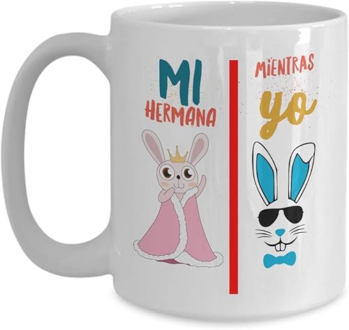 Regalo para hermano Taza de cafe para hermana Perfecto regalo para graduados, profesionales y estudiantes Vaso con afirmaciones positivas, perso,