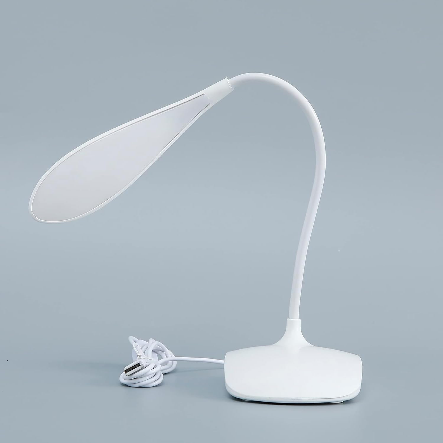 Homestic Water Drop Base Table Lamp|USB Plug in Table Light|Non-Rechargeable|White