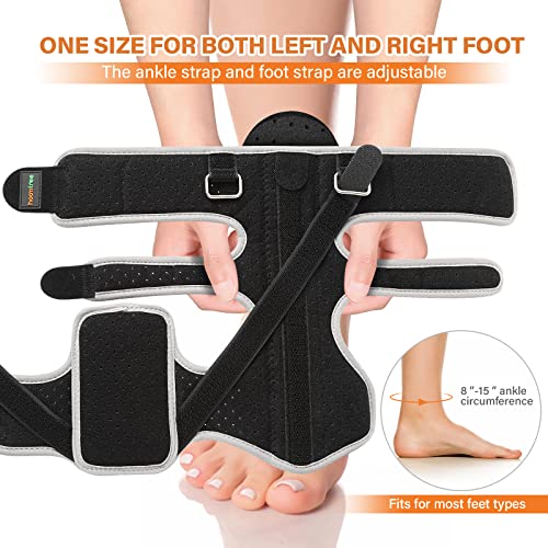 Hoomtree Plantar Fasciitis Night Splint,Adjustable Foot Orthotic Brace,Foot Brace With Support Plate,Day&Night Foot Drop Brace Support For Plantar Fasciitis Achilles Tendonitis Heel Spurs Pain Relief #TOP6