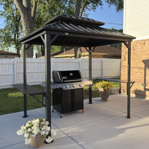 PURPLE LEAF Hardtop Grill Gazebo