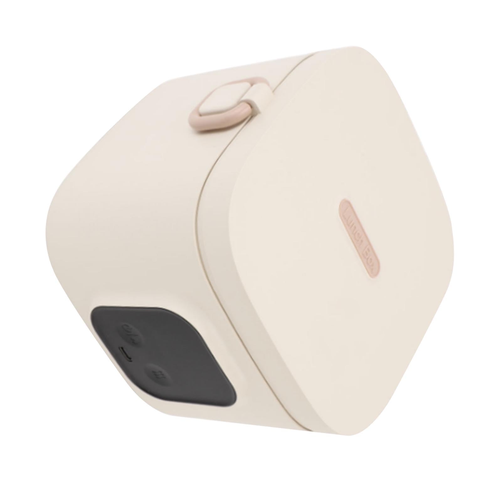 Lonchera Eléctrica, 500 Ml 304 Temperatura de Acero Inoxidable Ajustable Autodealimentación RECARGABLE Caja de Lonchera Almuerzo Portátil Lundeo Calefactor Eléctrico para Adultos