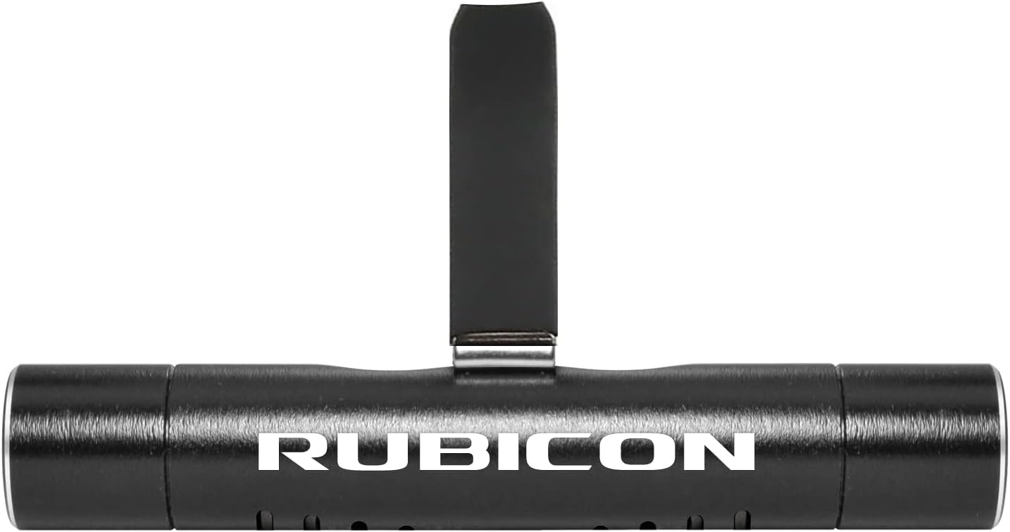 iPick Image for Jeep Rubicon Wrangler Car AC Vent Air Freshener Black Clip with adjustable window and 10 Refill Sticks, Official Licensed
