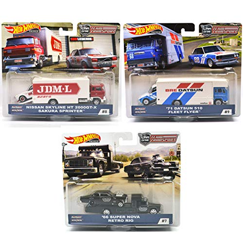 MATTEL HOTWHEELS 1:64SCALE "TEAM TRANSPORT C SET" �}�e���А� �z�b�g�E�B�[�� 1:64�X�P�[�� �u�J�[�J���`���[ �`�[���g�����X�|�[�gC 3��Z�b�g�v�y���s�A���i�z�z