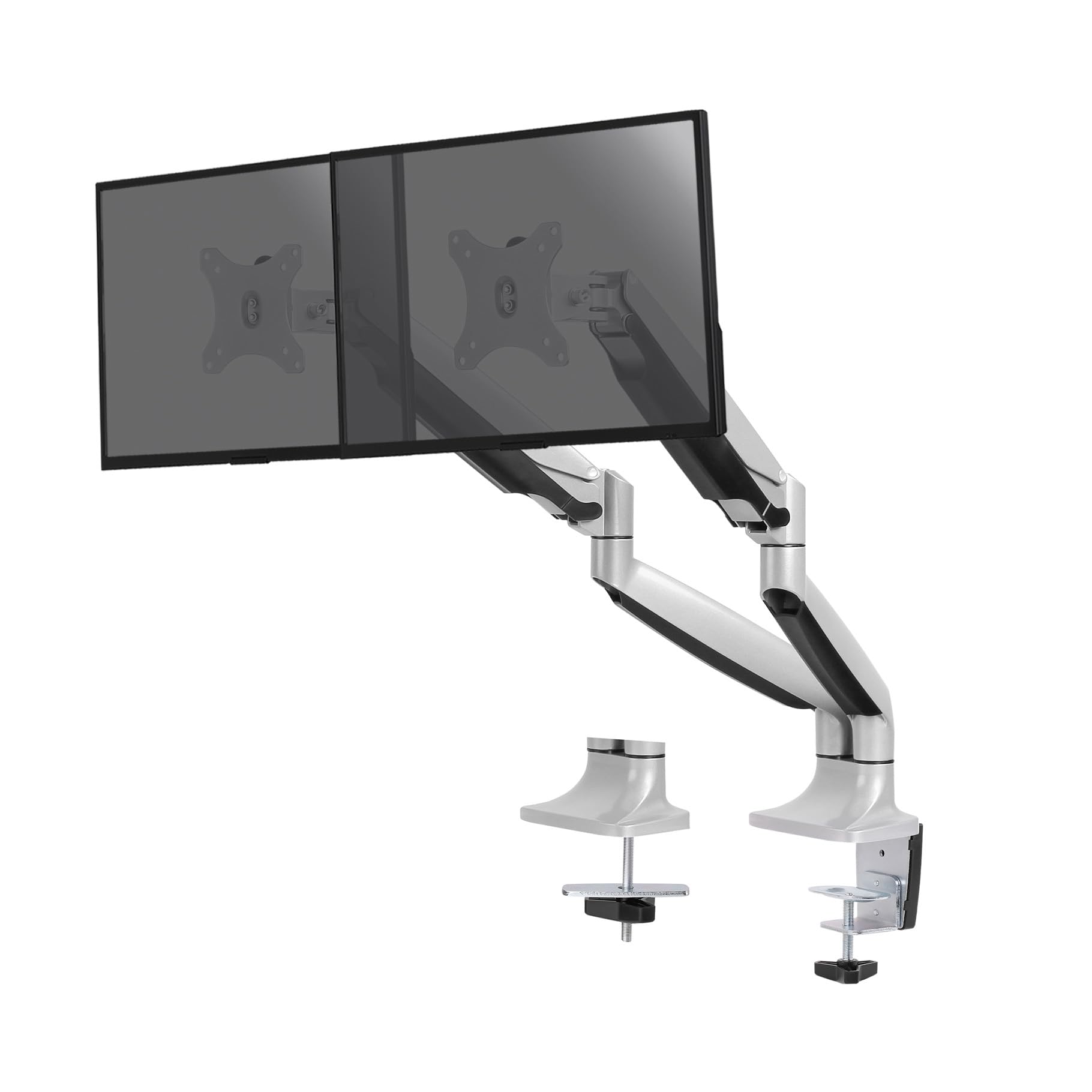 KIMEX - Support pour Moniteur PC - 2 écrans - Ultra-réglable - 13"-32" - Gris - 015-2502