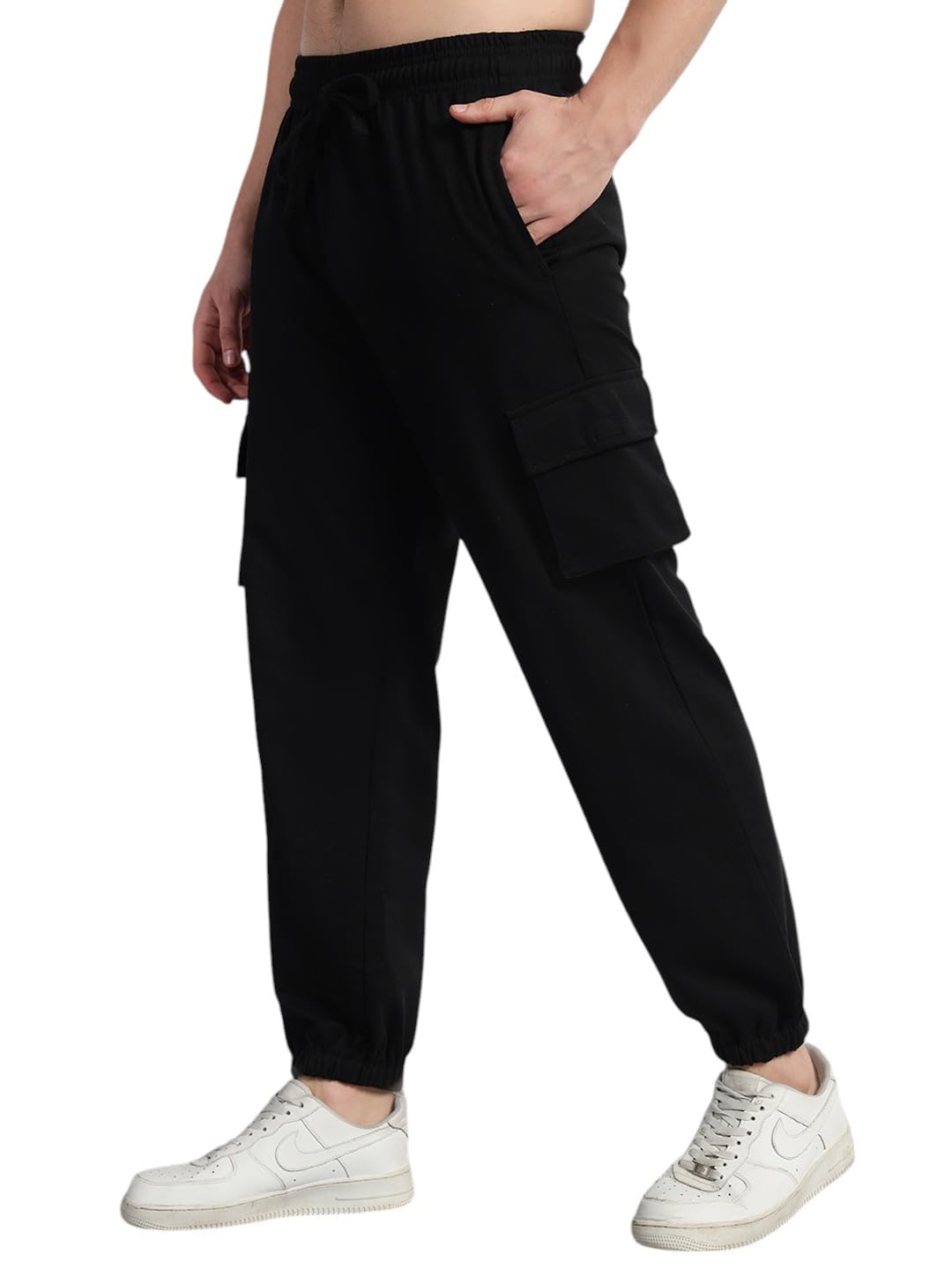 Men Cargo || Men Cargo Pants || Men Cargo Pants Cotton || Cargos for Men, Black, 28-image-2