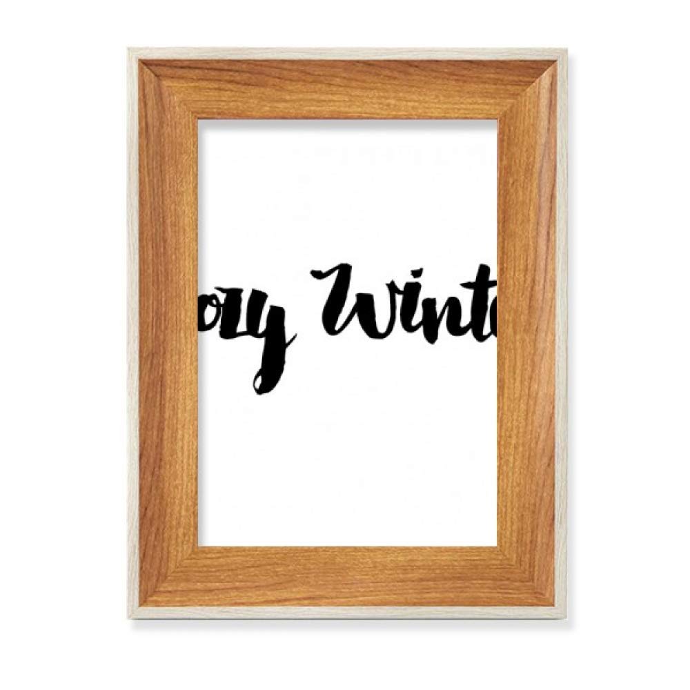 Marco de madera para fotos de invierno ideal como regalo de decoración de casa