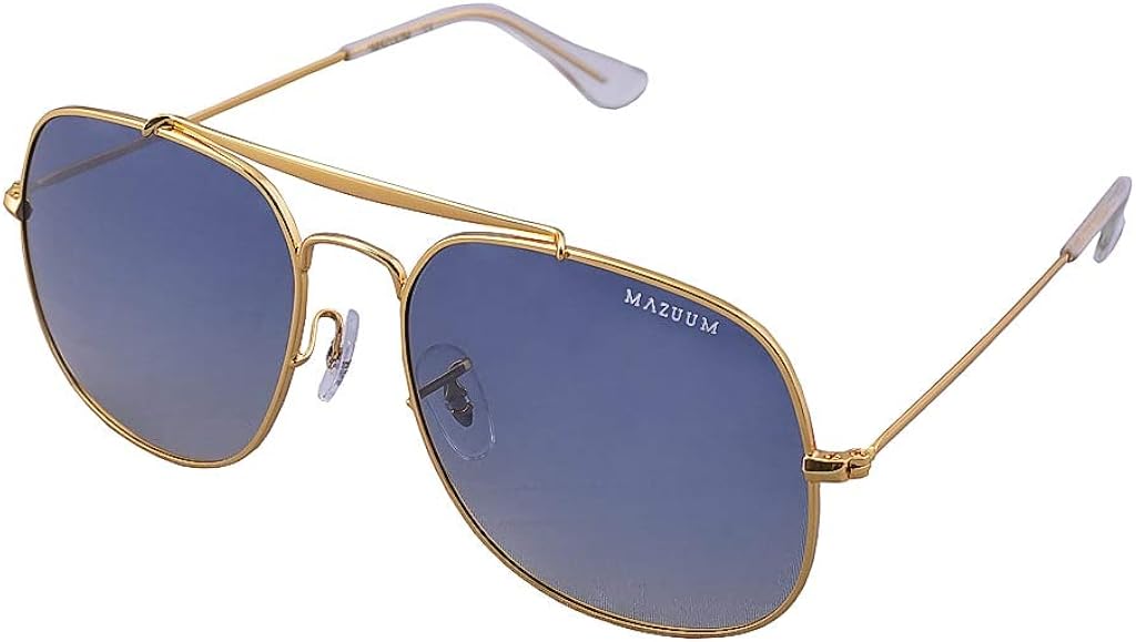 Mazuum Occhiali Da Sole Polarizzate Cobalto Metallo Oro Doppio Ponte Stoner  Cobalt : Amazon.it: Abbigliamento