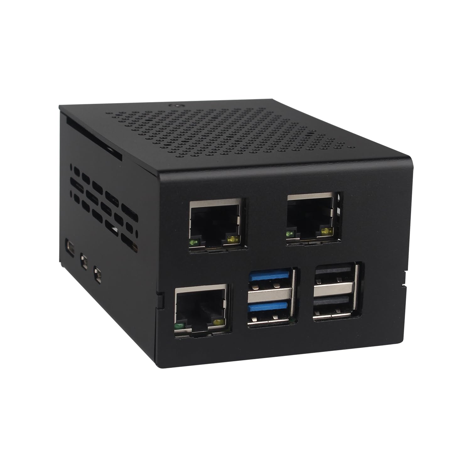 ZDE ZP595 PCIe to Dual 2.5G Ethernet Port HAT Expansion Board 2.5GB 2.5GBE with ZC506 Aluminum Case for Raspberry Pi 5 2GB 4GB 8GB 16GB