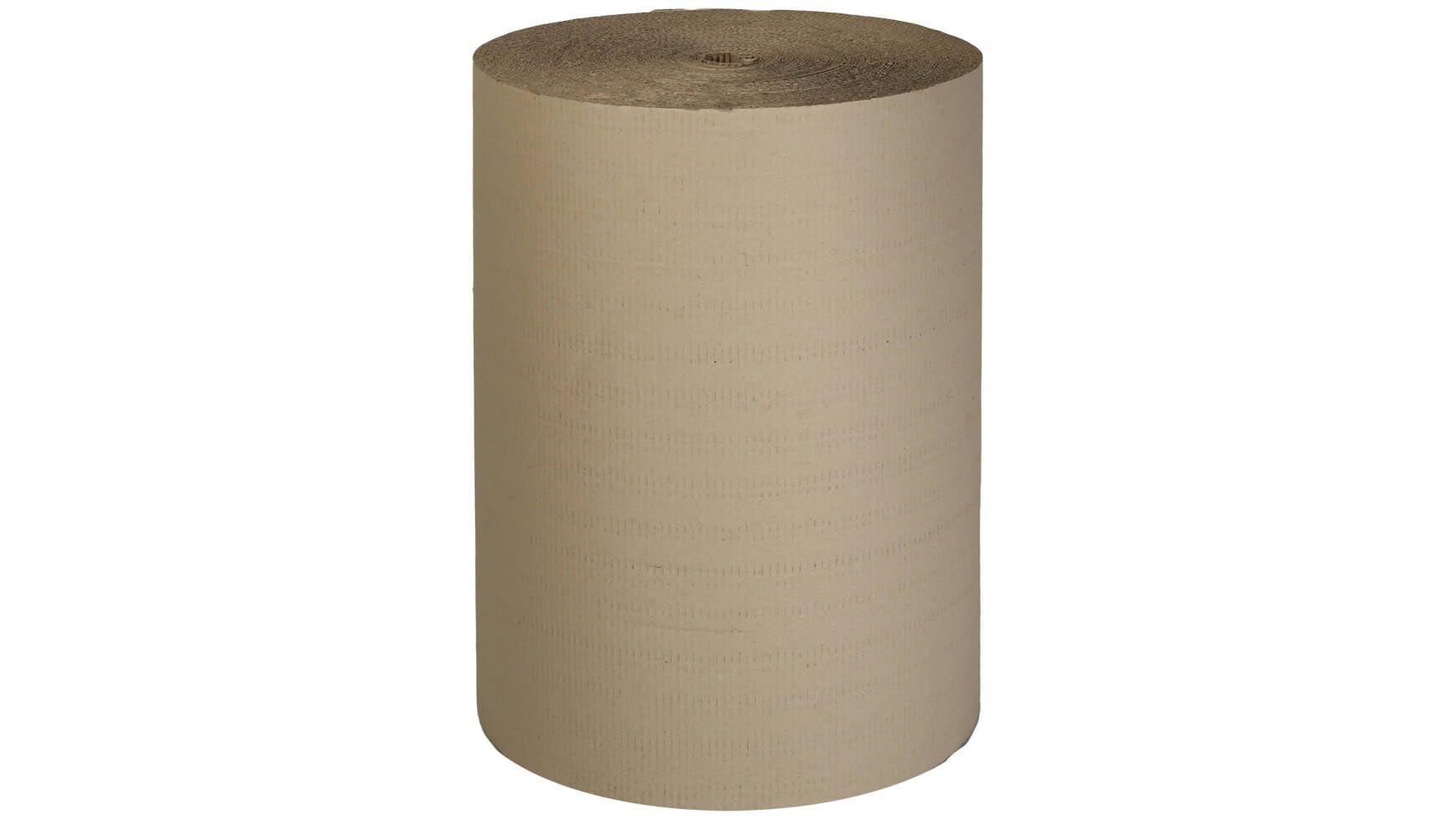 packster 4x Rollenwellpappe Wellpapprolle 80cm 70lfm Braun C-Welle Wellpappe Verpackungsmaterial für sicheren Versand & Lagerung