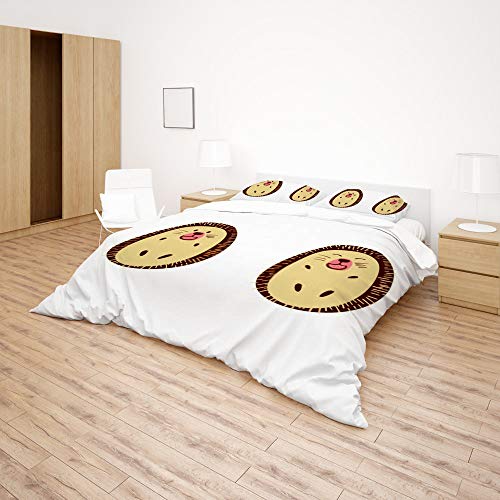 Housse de couette hérisson King avec 2 taies d'oreiller en polyester - 5
