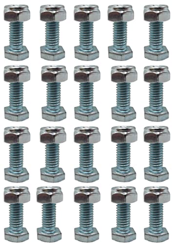 BOAISDHY 20 Set Auger Shear Pins Bolts and Nuts for Honda HS1132 HS624 HS828 HS928 HS724 95701-06016-00 and 94001-06200-0S Snow Blowers