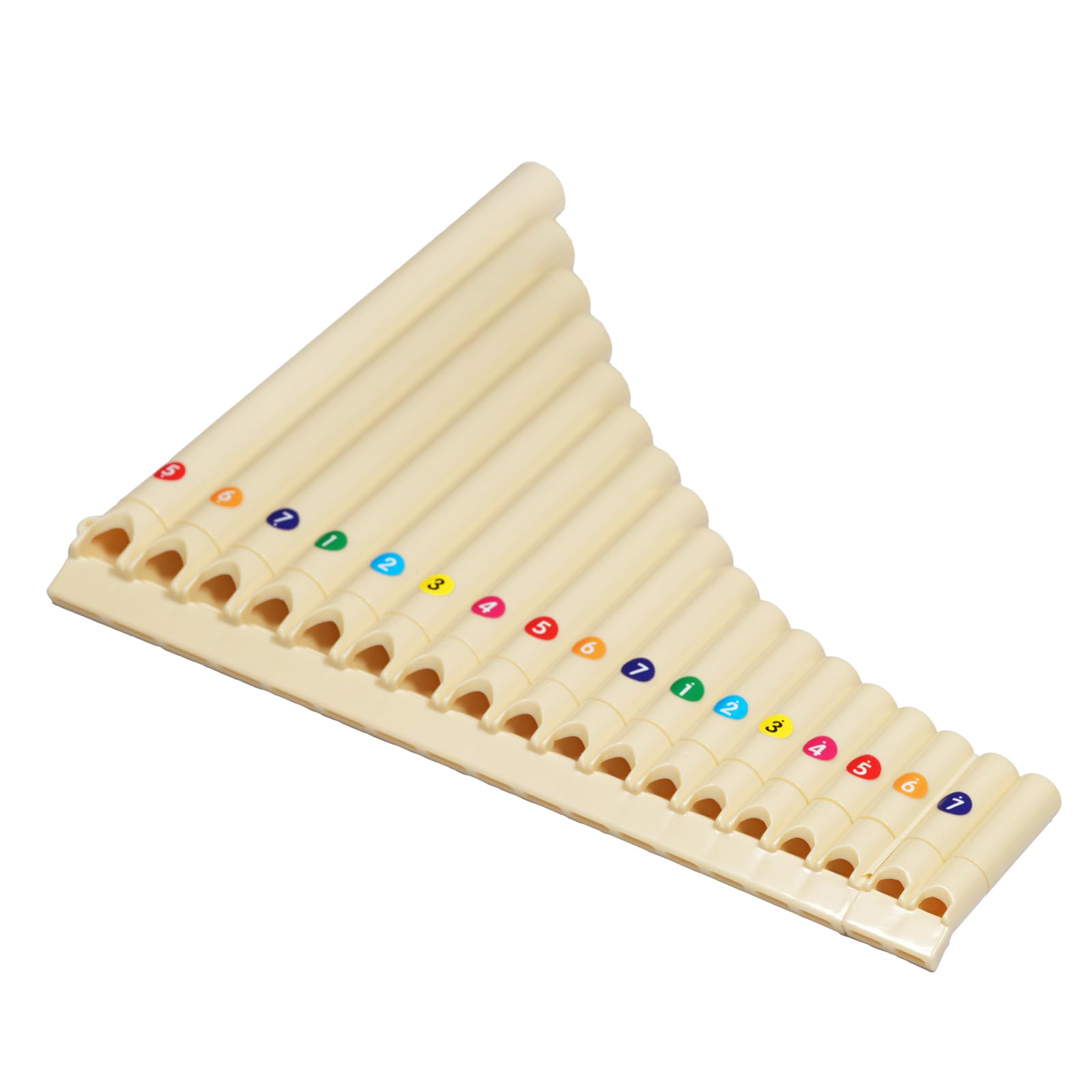 rayzm Flauto di Pan a 18 Note per Principianti, Chiave C, Destrorso, Plastica ABS, Flauto Tenore con 2 Tubetti Rimovibili, Suono Luminoso, Portatile e Durevole