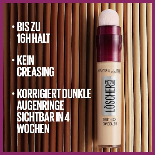 Maybelline New York Instant Anti-Age Effekt Löscher Concealer gegen Augenringe & Falten, Mit Goji-Beere & Haloxyl, Mikro-Lösch-Applikator für präzises Abdecken, Nr. 01 Light, 6,8ml - Bild 5