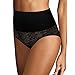 Maidenform womens Tame Your Tummy Shaping Lace With Cool Comfort Dm0051 Shapewear Briefs, Black Lace, Medium US