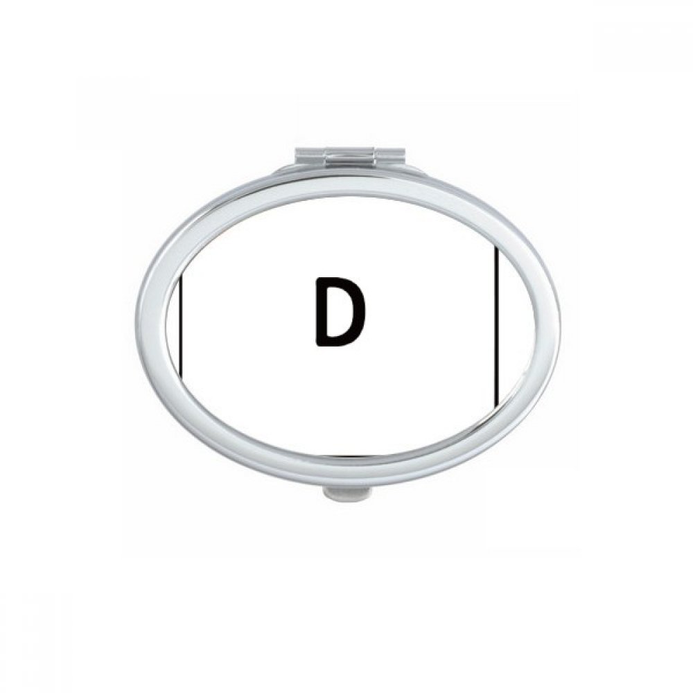 Miroir de poche mignon Clavier Symbole E, cadeau original petit miroir main pour femme