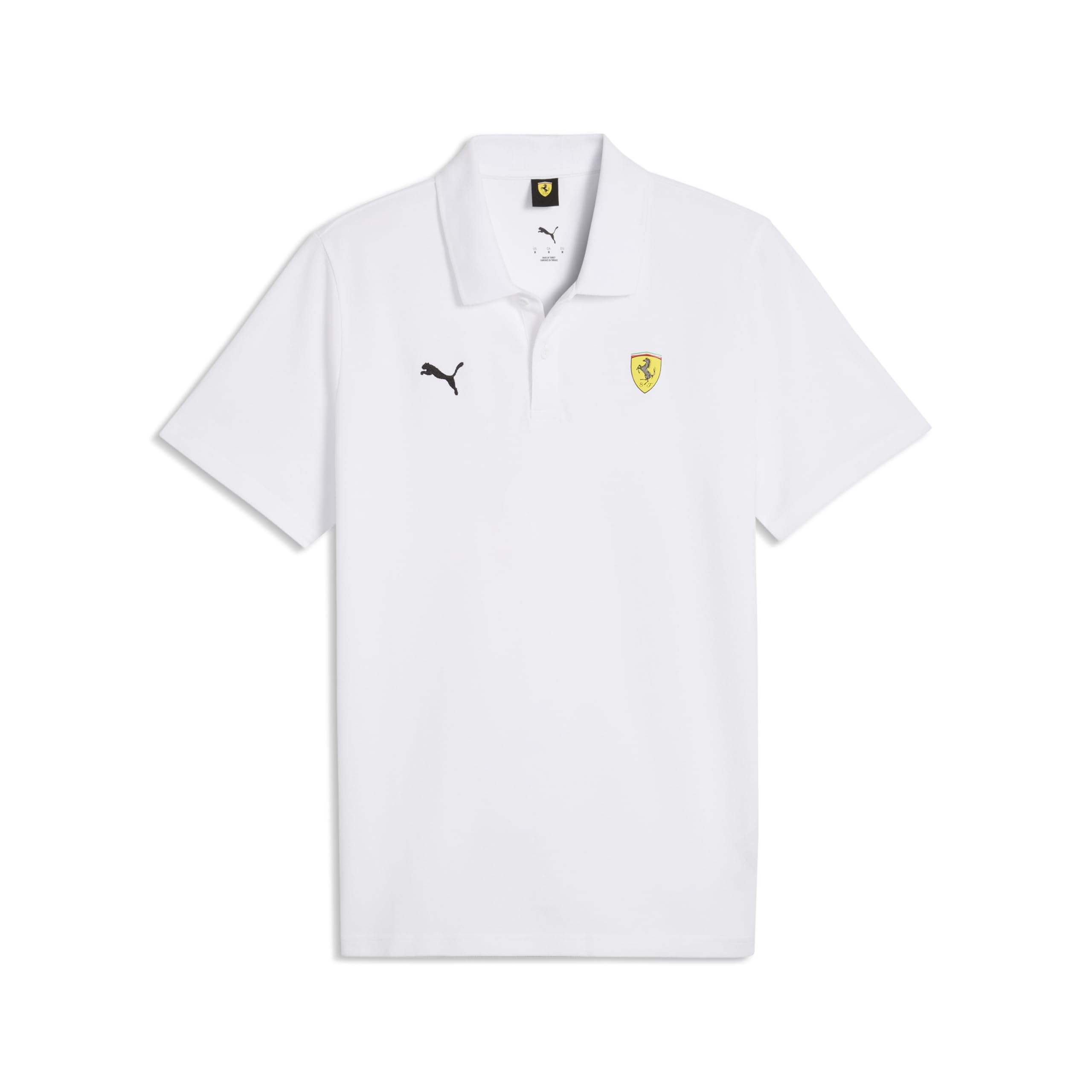 PUMA Scuderia Ferrari F1 Men's Classic Polo - White - Size: L