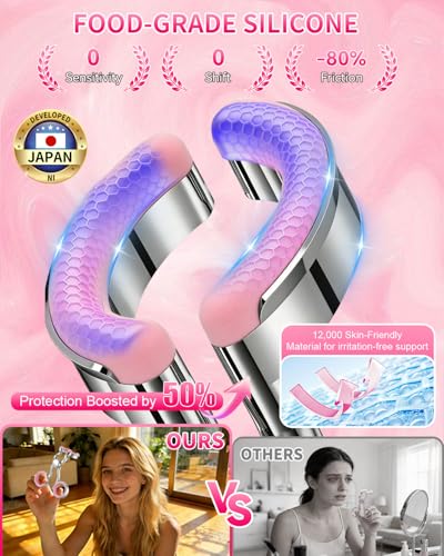 Image of 2026 Upgraded Contact Lens Applicator Tool【3-Step Easy Wear】【3.0 Precision Alloy & Natural Silicone】 0 Shift, Ultra-Smooth Lens Insertion Removal Kit for Home Travel Use (Rose Pink)