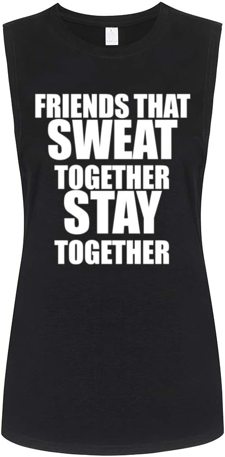 FANNOO Tank Tops for Women-Womens Funny Saying Fitness Workout Racerback Tank Tops Sleeveless Shirts