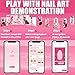 Nail Printer,Nail Art Printer Machine,Impresora De UñAs,Fingernail Printer,2026 New 3d 4800dpi Diy Fingernail Printer Machine,Control Through Mobile App W/Gallery,10s Fast Printing,For Home/Salon