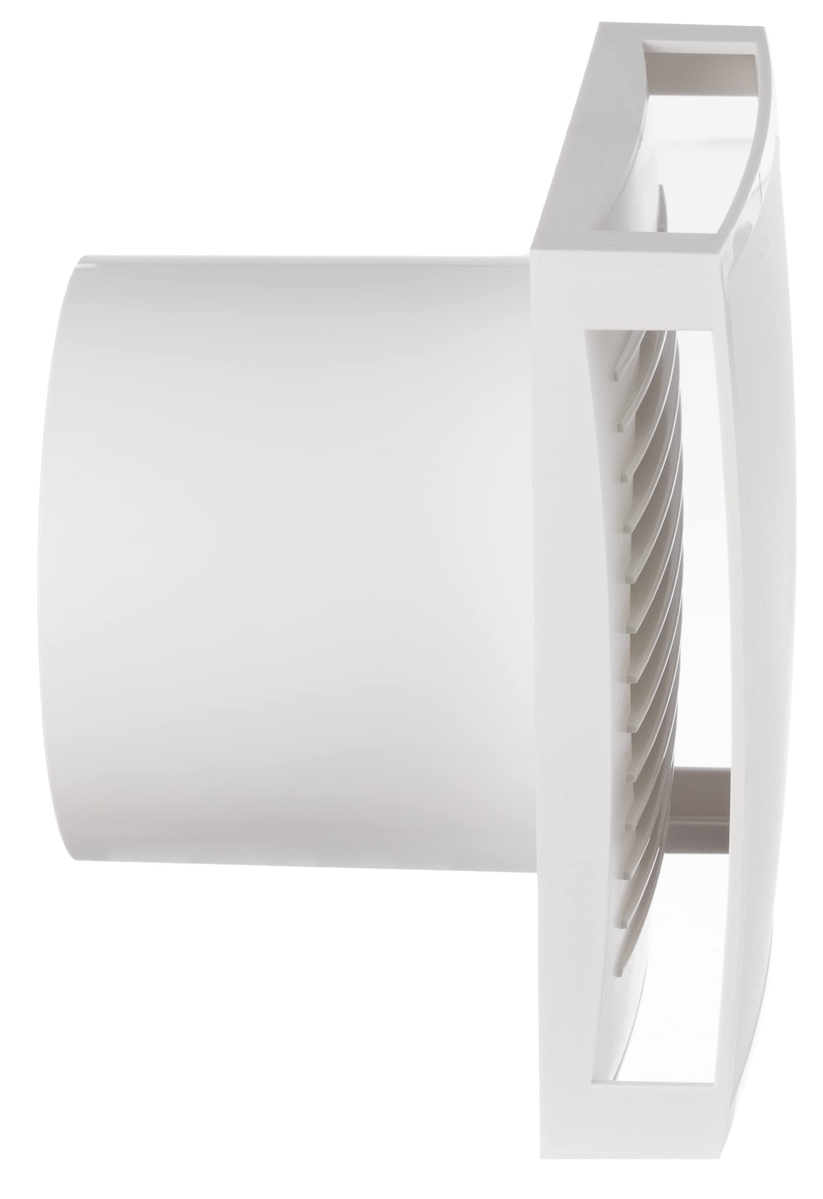 Steinberg14 Wentylator łazienkowy Ø 125 mm – z timerem/dobiegiem – biały przód – do wentylacji w łazience i WC