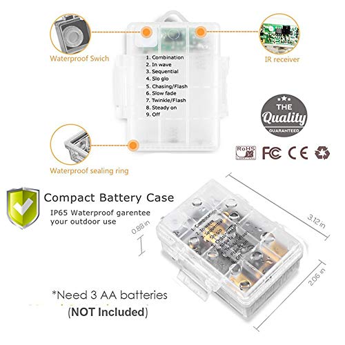 Mateju Ghirlanda Luminosa Sfere Cotone, con 8