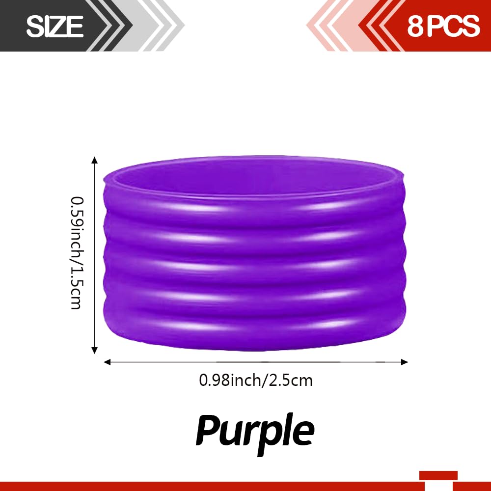 Anneaux Silicone Antidérapants Pour Raquettes - Lot De 10