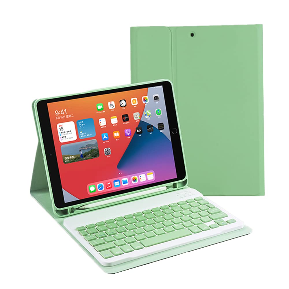 Keyboard case for iPad mini4 mini5，Magnetic Detachable Bluetooth Keyboard Color keycaps Lovely iPad 