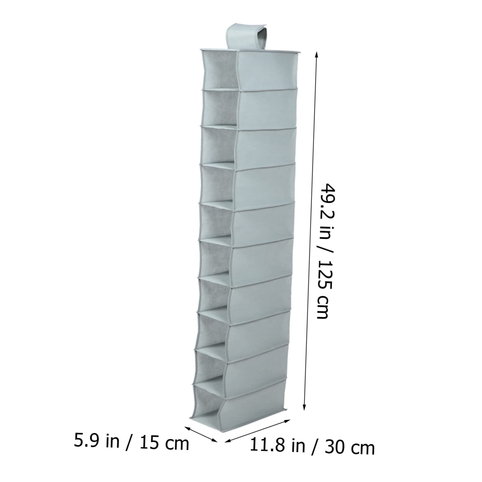 KOMBIUDA Multi-layer Portable Shoe Organizer Hanging Storage Pouch for Closet Foldable Design for Easy Use Bedroom Bathroom Office Space-saving for Tidy Spaces