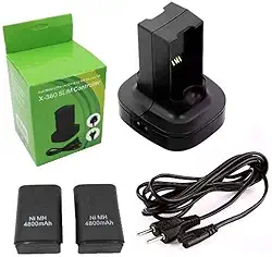 Carregador Duplo com 2 Baterias Xbox 360 Bivolt