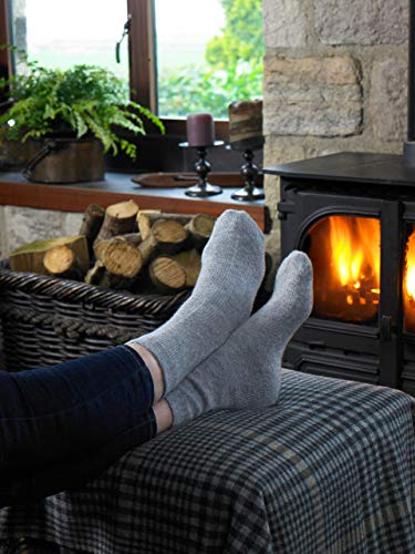 Cashmere Socks Ecru Cream - Made in Scotland2