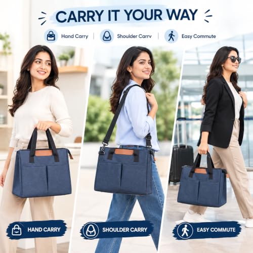 Image of Small Insulated Travel Lunch /Tiffin /Storage Bag for Office, School, College, Travel for Lunch Box, for Men, Women, Kids, Hot & Cold Insulated Storage Bag Small Lunch Bag (Blue 10 Litter)